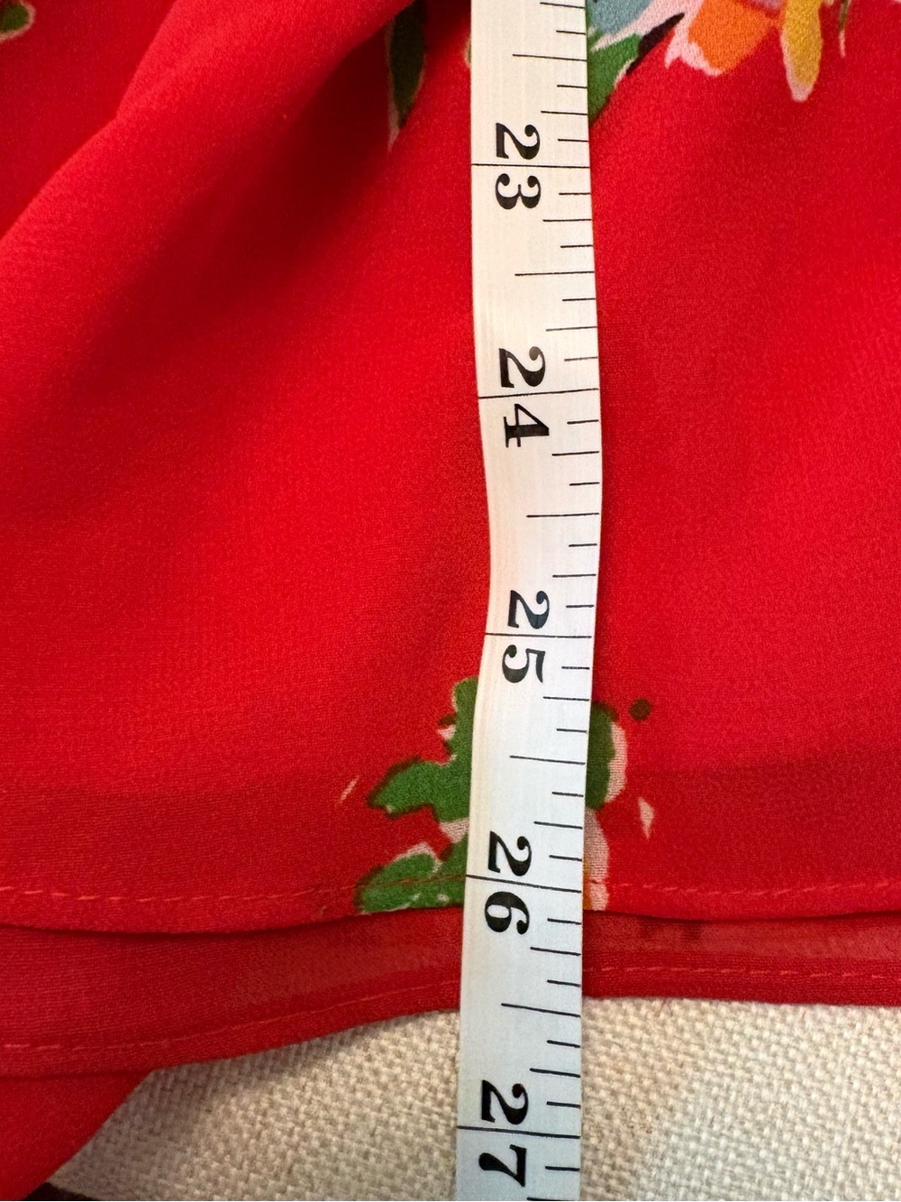 Ralph Lauren Red Floral Tiered Skirt and Blouse Set - XL - Picture 11 of 13